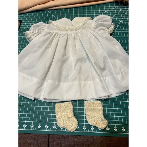 Vintage Baby Dress & Crochet Socks Set - Picture 4 of 4